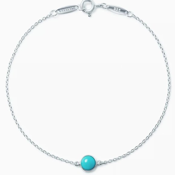 Tiffany & Co. | Jewelry | Tiffany Co Elsa Peretti Color By The Yard Turquoise Bracelet In Silver ...